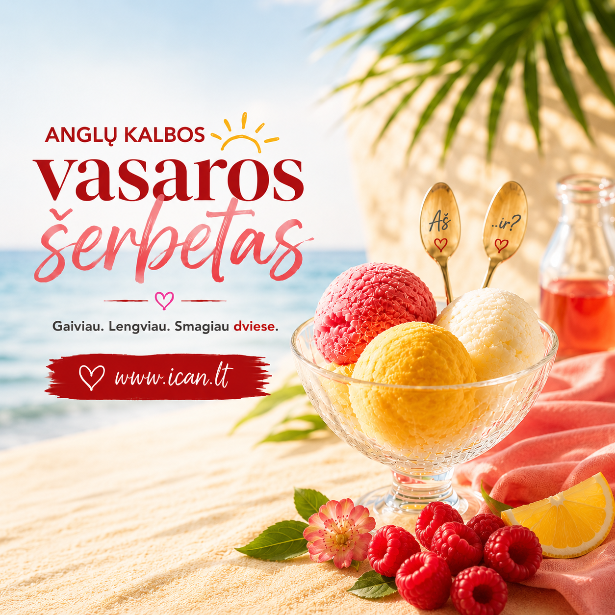 Anglų kalbos vasaros šerbetas